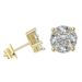 Cao Shi Hip Hop Unisex Earrings with Copper Micro Inlaid Zircon Mini Earrings for Women's New Style_ipsvogv.com