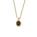Black Agate Fried Dough Twists Necklace Light Luxury Small People Cool Style Versatile Temperament Personality White_ipsvogv.com