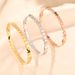 Korean Version Simple Titanium Steel Bracelet, Women's Honeycomb Geometric Versatile Personality, Light Luxury, Internet_ipsvogv.com