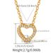Copper plated K real gold fan shaped zircon light luxury style clavicle chain can be stacked and worn with shell design fashionable love necklace_ipsvogv.com