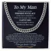 Chains To My Man Cuban Chain Necklace Gifts For Him Promise Men Jewelry Wedding Anniversary Boyfriend_ipsvogv.com