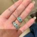 【 1629 People Collection 】 Light Luxury Exquisite Cold Style Paraiba Starry Sky With Full Diamond Zircon Unique High-end_ipsvogv.com