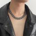 American Trendy Brand Collarbone Chain Necklace Men's High Street Hip Hop Men's And Women's High Sense Personalized Versatile Alloy Necklace_ipsvogv.com
