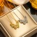 Zircon Butterfly Necklace with Korean Fashion Design and Diamond Embedding Pendant, Individualized Trendy INS. Elegant_ipsvogv.com