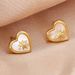 Natural White Mother Of Pearl Eight Pointed Star Earrings Retro Niche Design Exquisite Personality Advanced Heart Shaped Earrings Copper Plated K_ipsvogv.com