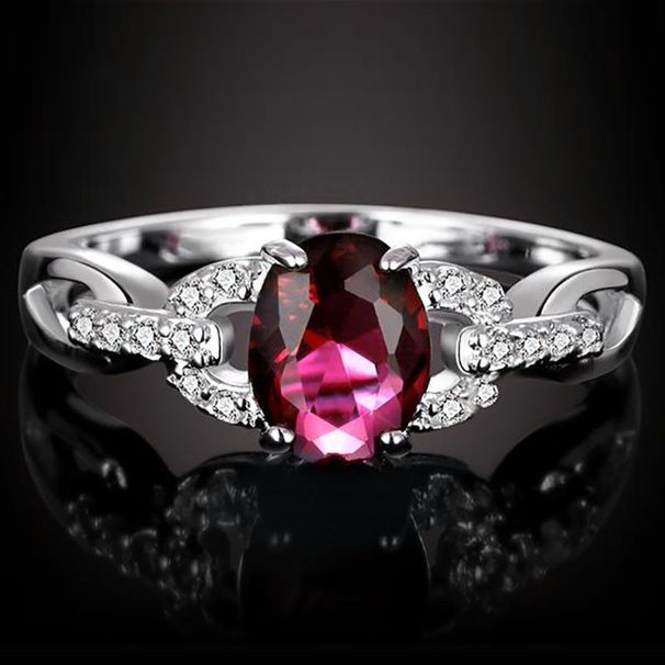 Sanjie Jewelry's New Inlaid Blue Accessory Zircon Ring_ipsvogv.com