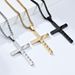 Stars and Stripes Titanium Steel Cross Necklace Gender free Men and Women Wear Trendy Pendant_ipsvogv.com