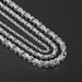 Hip-hop Punk Solid Color Stainless Steel Patchwork Men's Layered Necklaces_ipsvogv.com