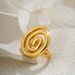 Women’s Jewelry Set Fashion Personality Open Ring Gold Irregular Shape Ring Line Spiral Ring_ipsvogv.com