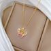 Threaded 【 】 Sky Butterfly Light Luxury Charm Gorgeous Full Diamond Necklace Women's Versatile Clavicle Titanium Steel 【 】_ipsvogv.com