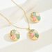 2024 New Style Women's Necklace Earring Set Versatile Oil Coating Craftsmanship Design Niche Colorful Clavicle Chain_ipsvogv.com