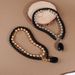 Beaded Two Piece Set Multi Layer Round Beaded Necklace Retro Water Drop Pendant Necklace_ipsvogv.com
