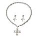 Ladies' Cross Jewelry Set with Personalized and niche design, Earstuds, Versatile Pendant, Necklace for Women_ipsvogv.com