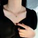 New Love Internet Celebrity Same Style Simple Temperament Light Peach Heart Clavicle Necklace Jewelry_ipsvogv.com