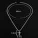 1 Fashionable Hip-hop Personalized Necklace Transparent Rhinestone Pendant, Suitable For Daily Wear By Men And Women_ipsvogv.com