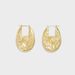 Small Niche Design With Conch Texture Copper Gold-plated, High-end, Personalized Metal Style Earrings, Earrings_ipsvogv.com