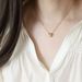 Stainless Simple Pink Heart-shaped Peach Necklace Collarbone Chain Titanium Steel Gold-plated Jewelry_ipsvogv.com