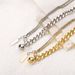N11641 Hip Hop Spliced Square Label Round Ball Pendant Necklace with Minimalist Design and Sweet Cool Style Spicy Girl_ipsvogv.com