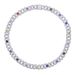 Men's Hip Hop Cuban Link Chain With Colorful Zircon Stones, Stylish Geometric Design, 46cm & 51cm Lengths Fashion Trend Men's Necklace_ipsvogv.com