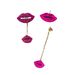 Retro simple European and American style earrings women's personalized creative lips Diamond-embedded niche design earrings versatile long earrings_ipsvogv.com
