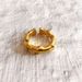 New Real Plated Gold Bamboo Knot Open Female Ins Exaggerated Personality Male Finger Ring_ipsvogv.com