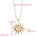 High End, Light Luxury, Minimalist Necklace, Stainless Steel, Sun Flower, Elegant And Versatile Collarbone Chain, Ins_ipsvogv.com
