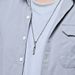 Nordic Viking text Mobius titanium steel necklace neutral simple style men and women sweater chain stainless steel pendant_ipsvogv.com