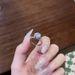 six Light Luxury High-end Fiery Color Claw Zircon Female Ice Queen Holding Flower Diamond Ring, Luxurious Wedding Ring ,_ipsvogv.com
