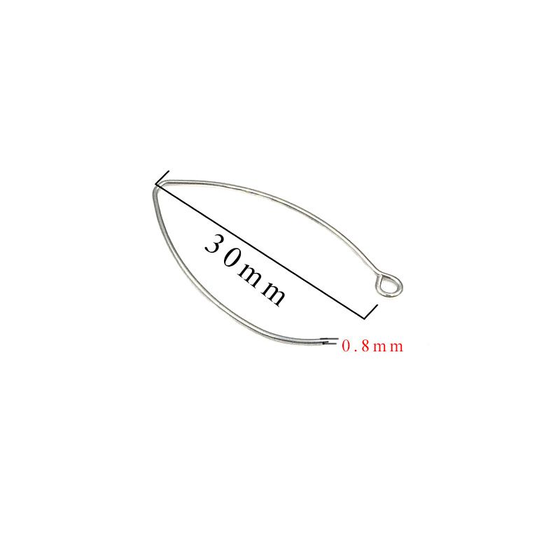 Stainless Titanium Steel Anti Allergic V-shaped Earrings, Large U-shaped Hook, DIY Ear Hook Accessories_ipsvogv.com