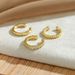 Brass With Real Gold Plating, Hot Selling Across, Simple Niche Design, Smooth And Non Pierced Ear Clips With Zircon_ipsvogv.com