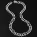 Men's Personality Cuban Chain Trendy Full Diamond Hip Hop Skull Necklace Jewelry_ipsvogv.com