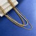 Women's Jewelry Set Fashion Niche Design Stacking Three Layer Necklace Personality Creative Fashion Necklace Korean Titanium Steel Necklace_ipsvogv.com
