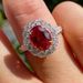 Sanjie Ins Gift Gold Plated Pigeon Blood Red Ring RUBBY RING_ipsvogv.com