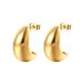 Yamaler 1 Pair Ear Studs Stainless Steel Polished Hypoallergenic Minimalist Open Hoop Metal Circle Earrings Fashion Jewelry_ipsvogv.com
