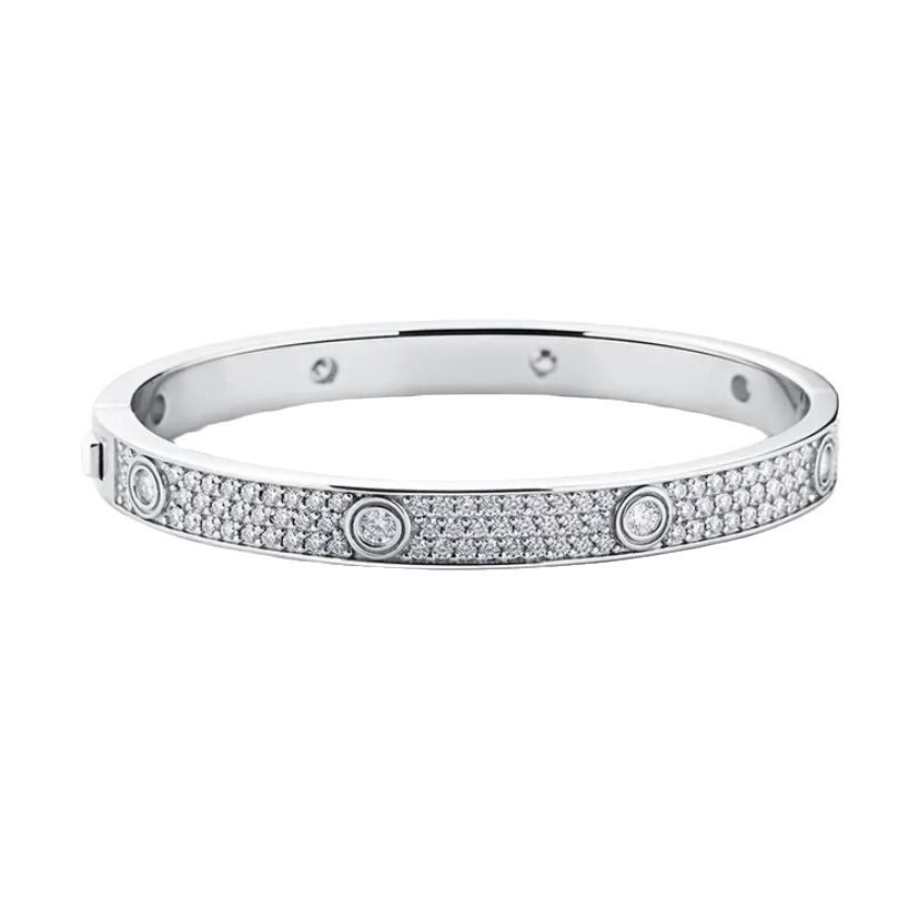 Silver Moissanite Star Bracelet Couple High Quality Full Diamond Bracelet Fashionable All Match_ipsvogv.com