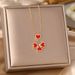 Korean Version Four Leaf Clover Love Titanium Steel Necklace For Women's Ins, High-end Mother Of Pearl Pendant,_ipsvogv.com