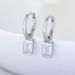 Women's Jewelry 925 Sterling Silver Geometric Square Zircon Earrings Small Personality Earrings Earrings Temperament Ladies Earrings_ipsvogv.com