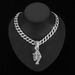 Chain Necklaces Hot Selling Grassland Animal Leopard Pendant Jewelry Hip Hop Personality Cool Leopard Pendant Jewelry_ipsvogv.com