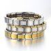 Unisex Jewelry Fashion Modular Bracelet Elastic Stitching Stainless Steel Square Titanium Steel Watch Strap Chain Hot Sale_ipsvogv.com