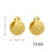 Women’s Jewelry Set Fashion Version Of Round Ball Metal Earrings Wrinkled Semi Circular Temperament Round Ball Hollow Earrings Light Luxury Ear_ipsvogv.com