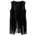 Slim slim sleeveless vest with fringe clip for women_ipsvogv.com