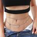 Fashion Artificial Rhinestone Body Jewelry Butterfly Women's Chain Belt Cute Butterfly Belly Button Chain Bikini Waist Chain_ipsvogv.com