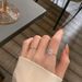 1 Piece Simple Style Square Alloy Inlay Rhinestones Women's Rings_ipsvogv.com