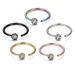 e-commerce source human body puncture C- shaped stainless steel rhinestone nose ring diamond nose nail false nose ring jewelry_ipsvogv.com