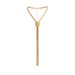 jewelry Simple Y shaped metal geometric necklace Personalized knotted snake bone chain tassel necklace for women_ipsvogv.com