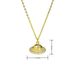 Gold Plated Copper Planet Necklace - Micro Inlaid Rhinestone DIY Pendant, Unique Personality Jewelry For Women & Men_ipsvogv.com