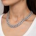 New Necklaces Exaggerated Personality, Gold Full Diamond Titanium Steel, Cuban Chain With Necklace Accessories_ipsvogv.com