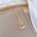 】 Leaf 【 Tulip Light Luxury Charm Gorgeous Full Diamond Necklace Women's Versatile Clavicle Titanium Steel Chain 【 】_ipsvogv.com
