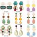 Wind personality acrylic alloy resin for women ZA, light luxury and high-end, water droplet geometric color earrings_ipsvogv.com