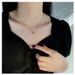 Japanese And Korean Temperament Love Pendant Necklace, Women's Fashion Design, Titanium Steel Jewelry, Gold Lock Bone_ipsvogv.com